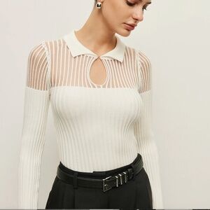 Commense White collared shirt